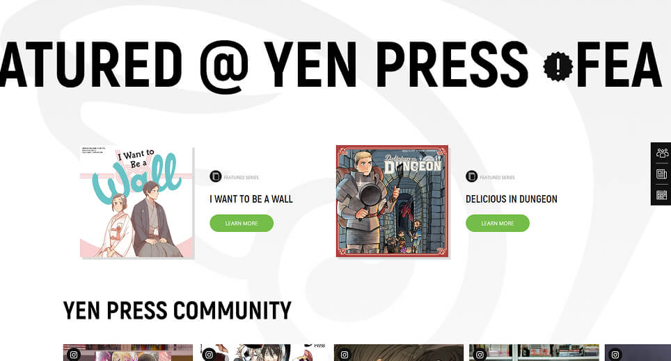 YenPress website screen 3